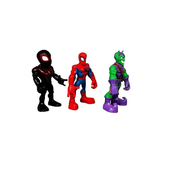 Playskool Marvel 5” Action Figures: Miles Morales, Spider-man, Green Goblin - Picture 2 of 7